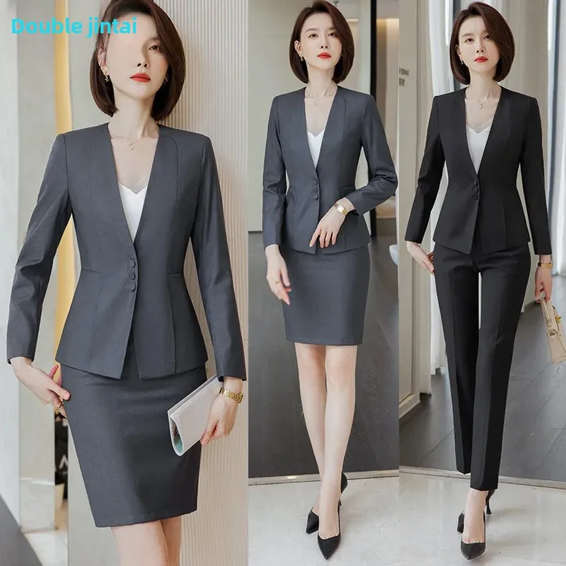 Женский зимний утолщенный высококачественный профессиональный костюм