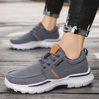 mens loafers 2022 spring new mens shoes comfortable sneakers mens business casual canvas shoes lightweight plus size 48