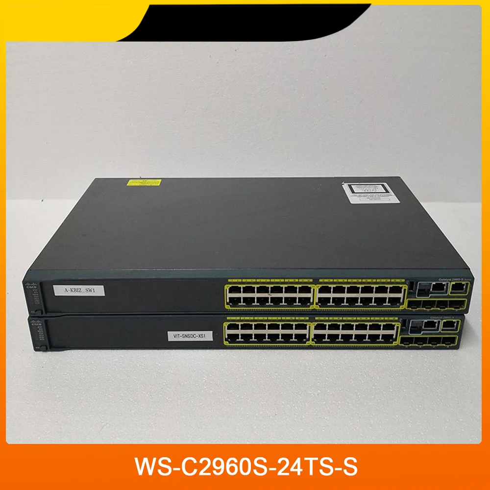 

1 Pcs WS-C2960S-24TS-S For CISCO 24 Port Gigabit 4SFP Optical Port Management Network Switch