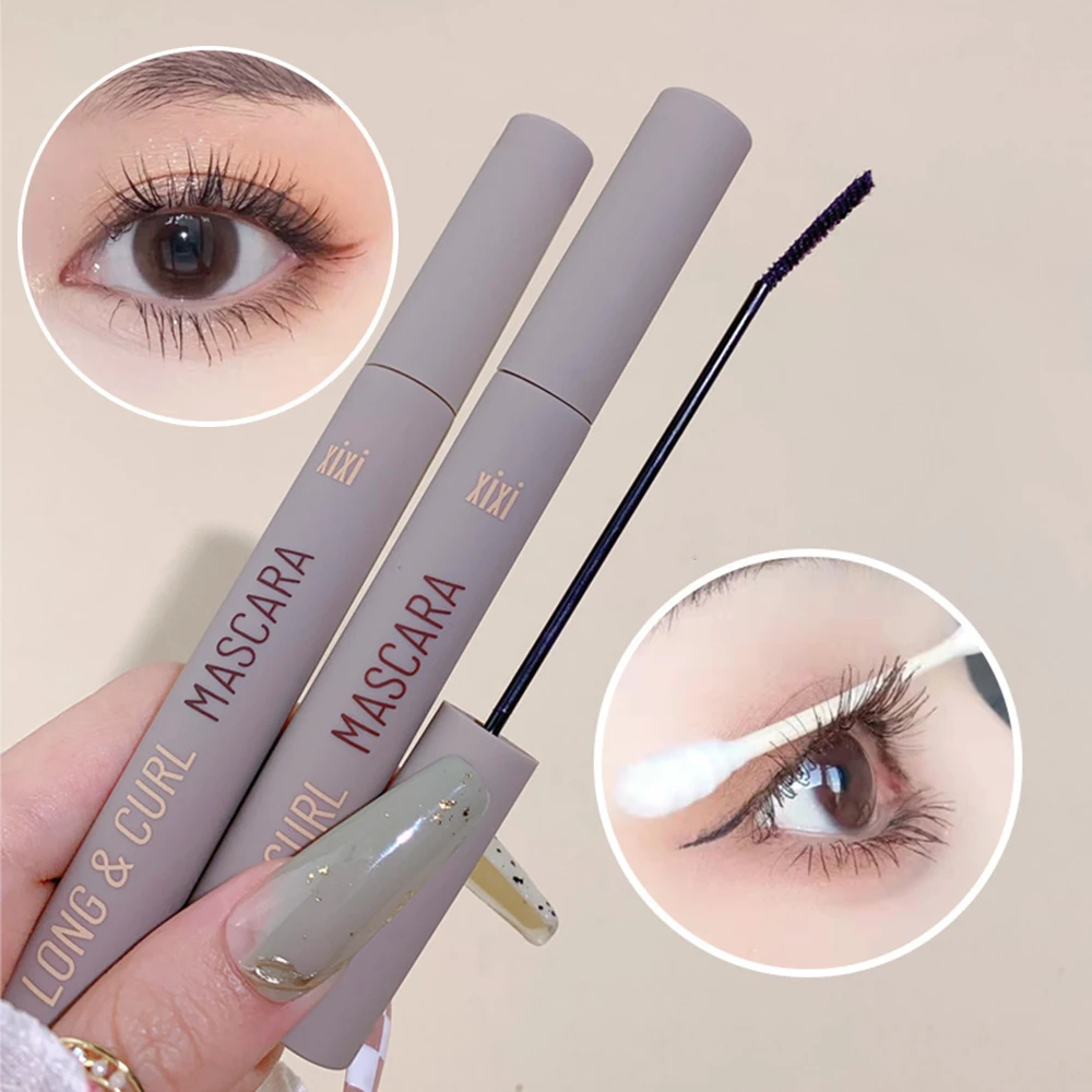 

Newly Black Mascara Lengthens Eyelashes Extra Volume Waterproof Natural Lashes Female longlasting anti-fade Mascara