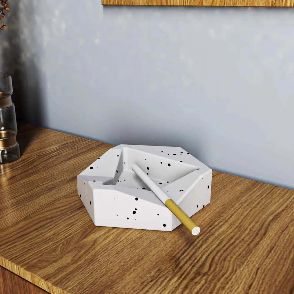 

Terrazzo Ashtray Silicone Molds Concrete Cigarette Rack Plaster Cigar Tray Jewelry Dish Cement Molds DIY Home Decor Crafts