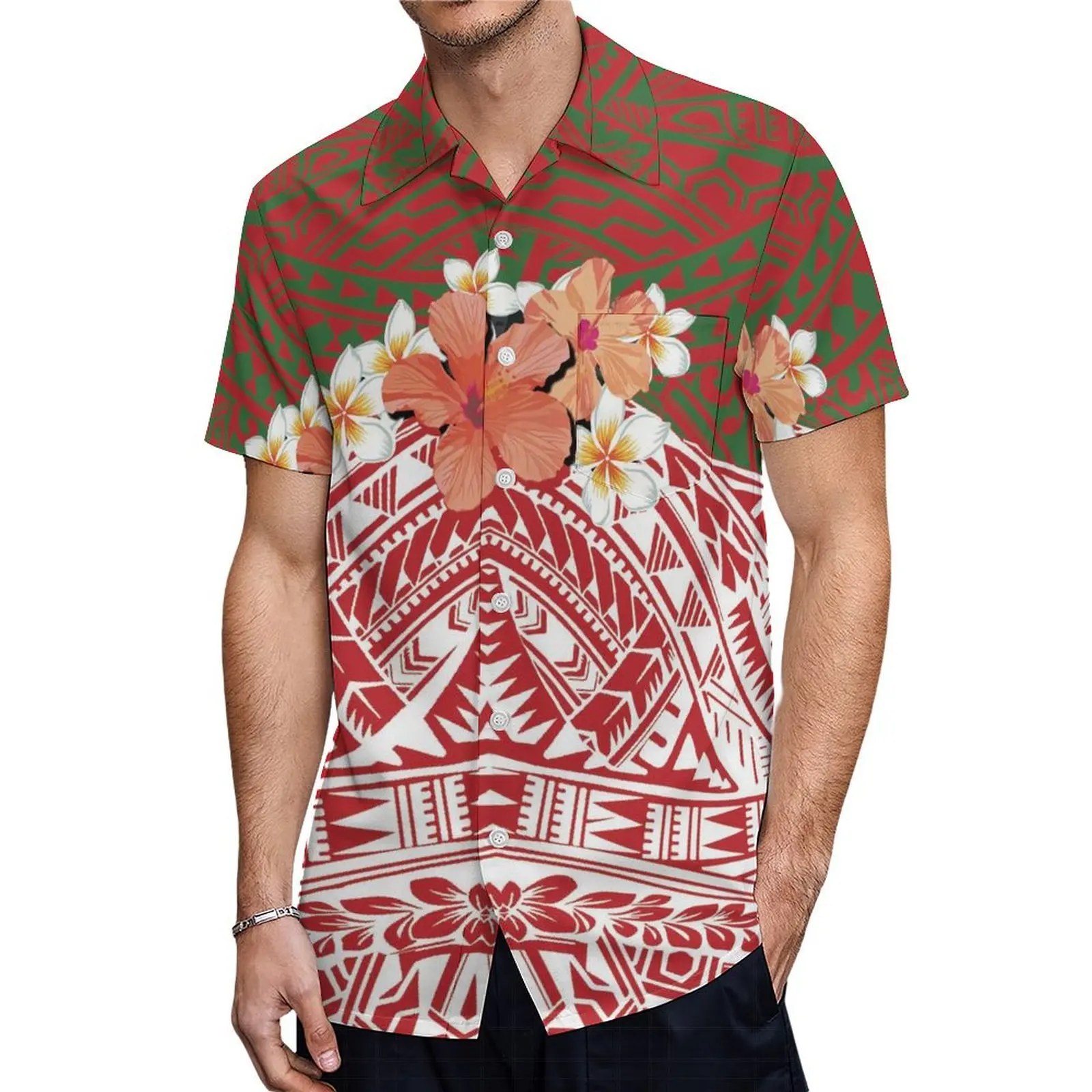 2024 женское платье в стиле острова Самоа мужская рубашка женская одежда высокого