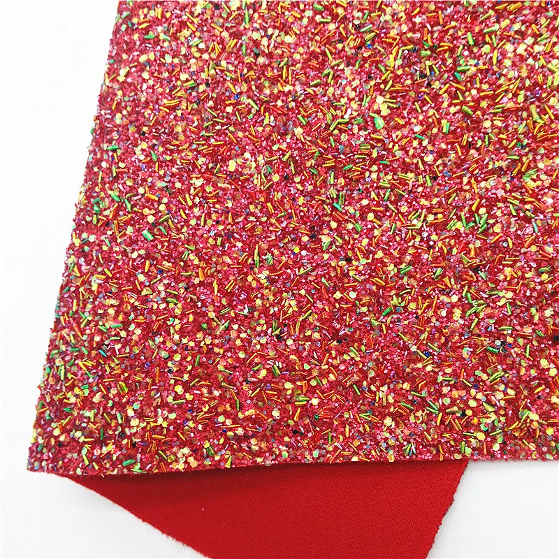 Красная объемная блестящая кожа с акулами искусственная войлочная подкладка