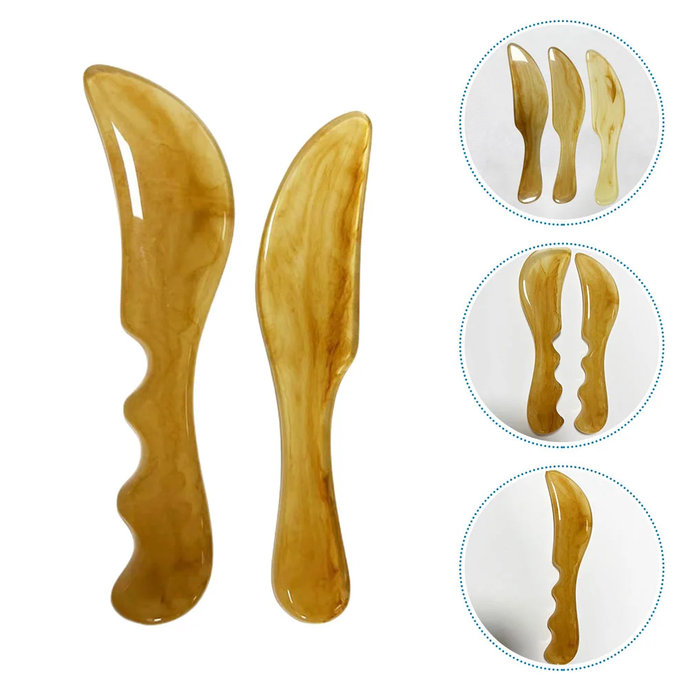 

2Pcs Women Tool Massaging Tools Gua Sha Body for Men Friends