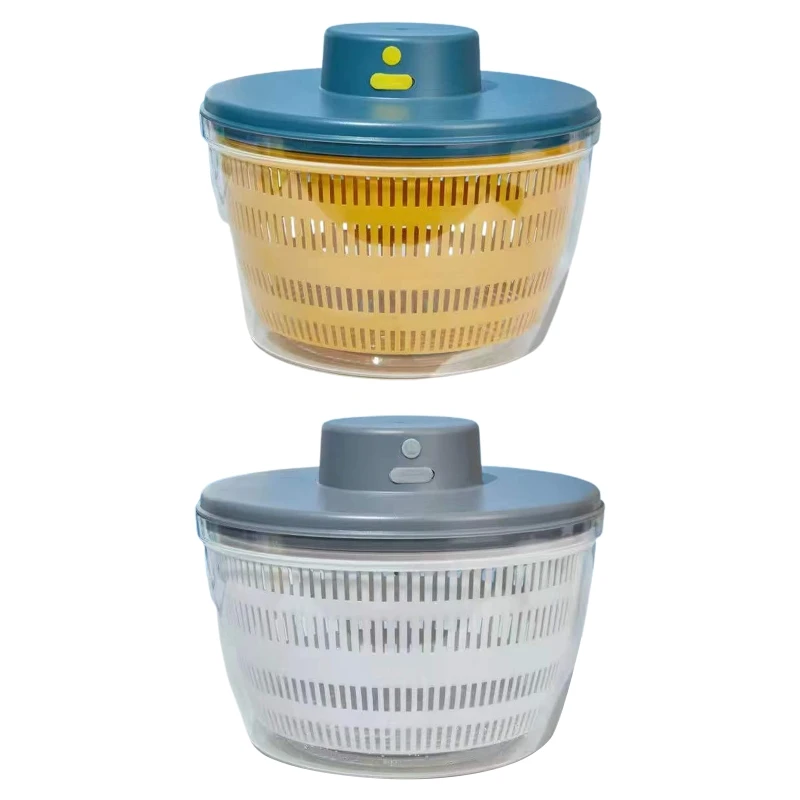 

Multifunctional Electric Drain Basket Grade Plastic Kitchen Dryer Spinner Vegetable And Fruit Dehydrator BPA Free