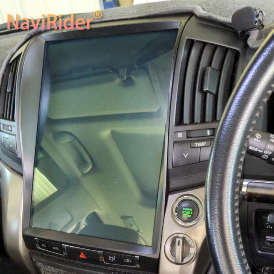 Автомобильный видеоплеер Tesla с Android 13 радио для Toyota Land Cruiser 200 LC200 2012-2008 IPS экран