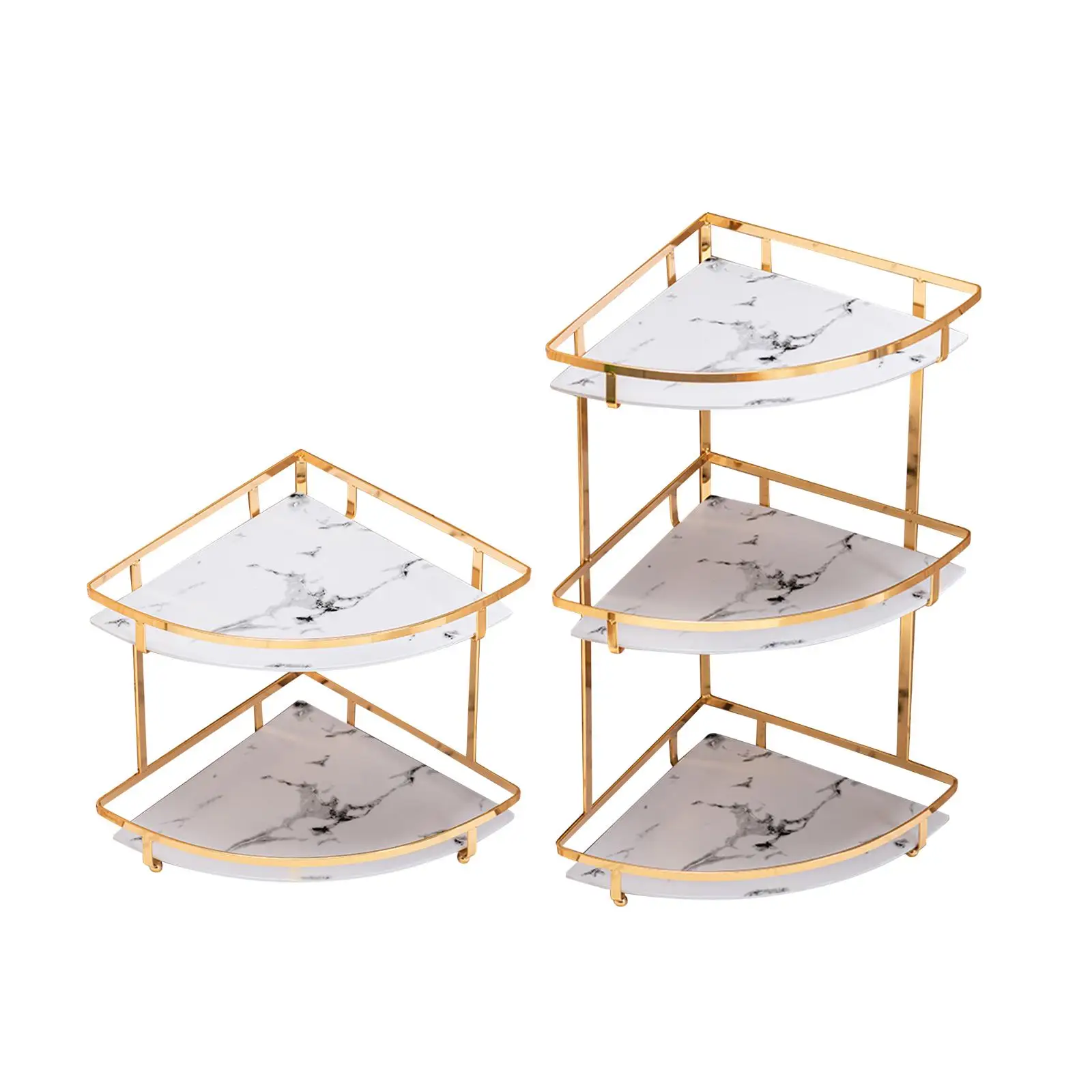 

Multi Tier Corner Countertop Storage Rack Organizer for Bathroom Dresser