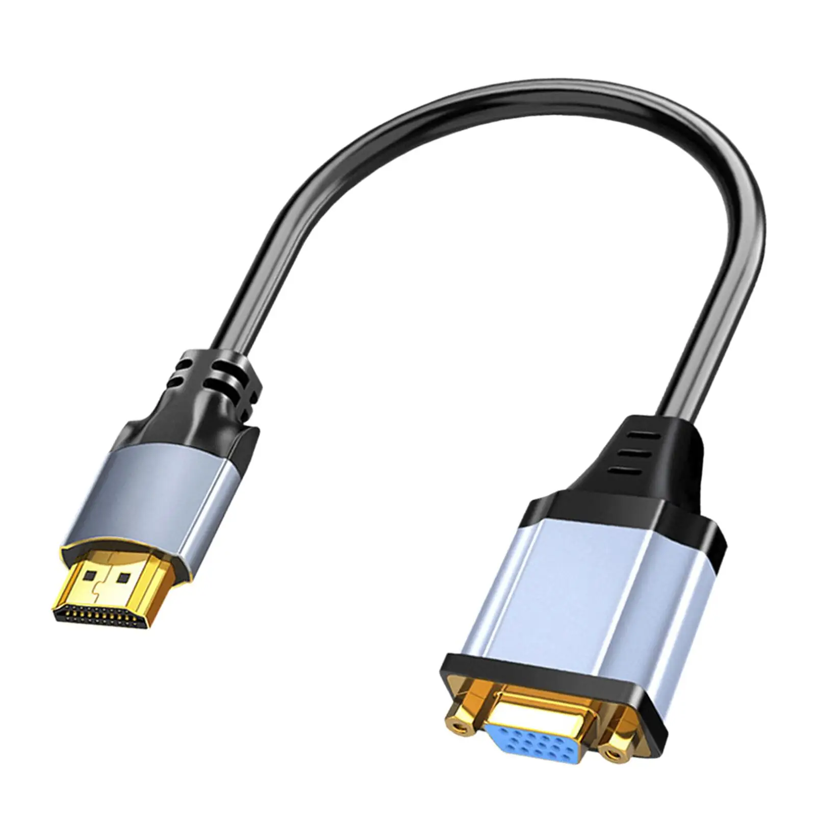 

Кабель 6 дюймов в VGA, видеоконвертер с золотым покрытием Plug and Play для настольного компьютера, аксессуары для проектора, 1080P компактный прочный