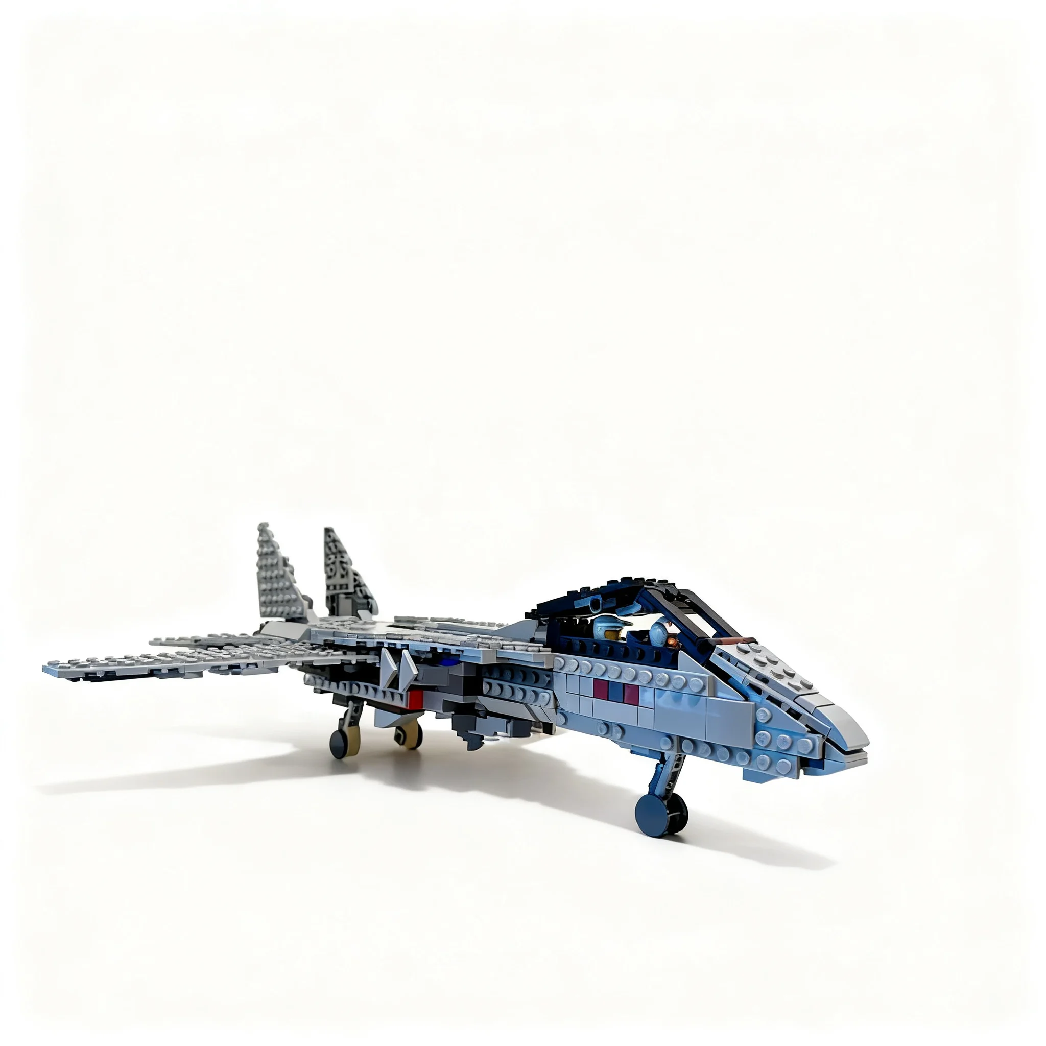 Фото 661 деталь MOC F-14 Tomcat: Альтернативная модель 1M, другие строительные блоки, архитектурные игрушки, рождественский подарок, развивающая игрушка для детей, идея для творчества, конструктор №4