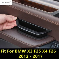 car center console door armrest storage box holder organizer cover trim for bmw x3 f25 x4 f26 2012 2017 interior accessories
