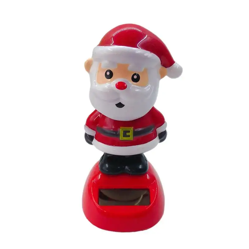 

Solar Dancing Snowman Christmas Toys Cute Shaking Head Doll Elk Santa Snowman Figurines For Home Office Car Decors Toy Kid Gift