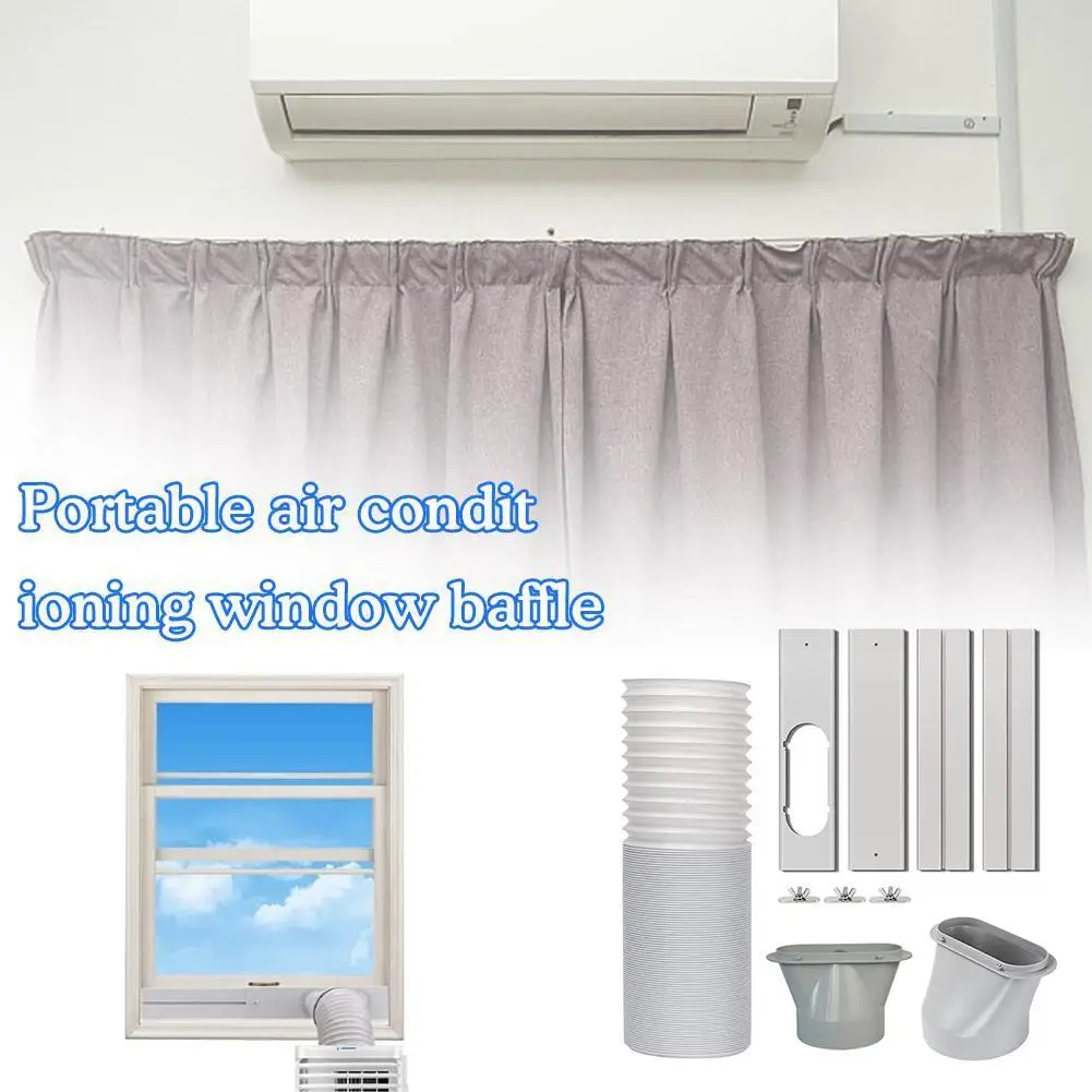 

1set Window Adapter Local Air Conditioner Accessories Window and Device Adapter Mobile Air Conditioning Baffle Portable Window