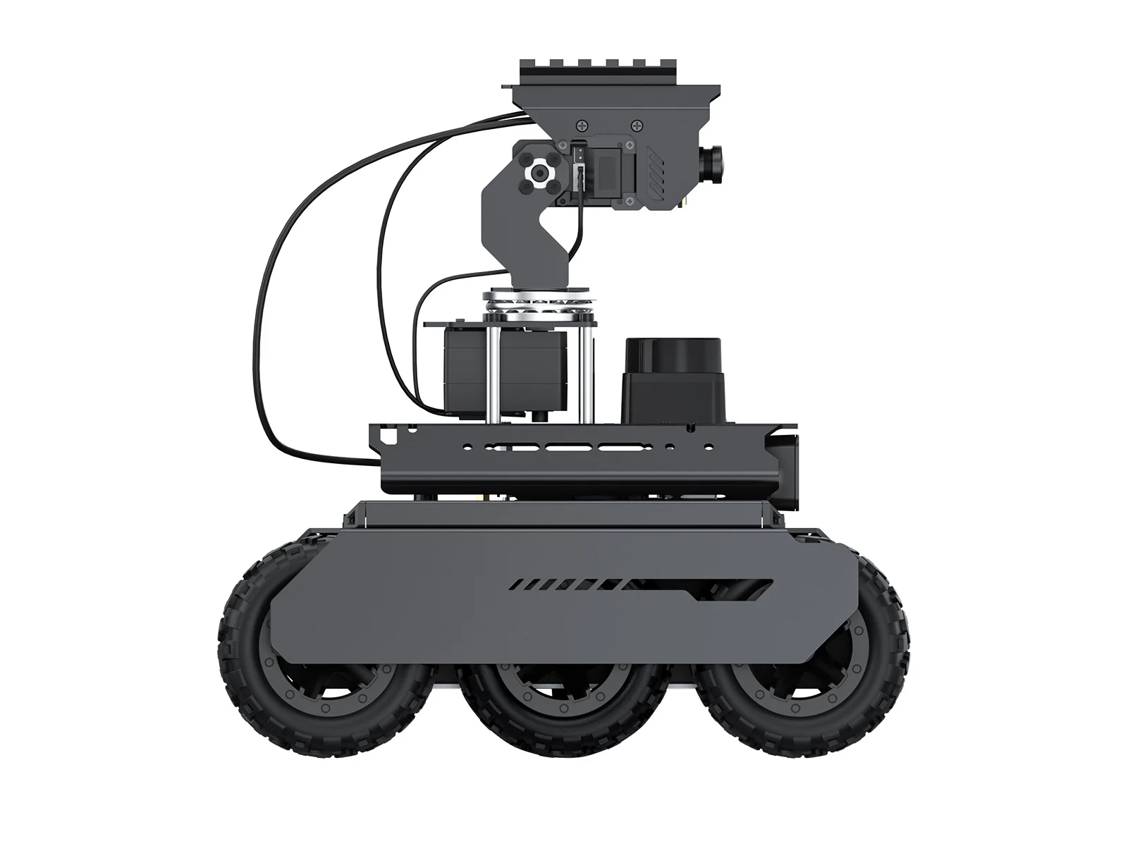 UGV Rover ROS 2 Робот с открытым исходным кодом 6 колес 4WD AI два контроллера