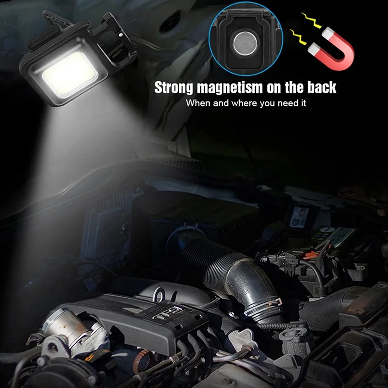 

ZK30 Mini COB USB Rechargeable LED Working Light Portable Pocket Flashlight Key Light Lantern Camping Outside Hiking Lantern