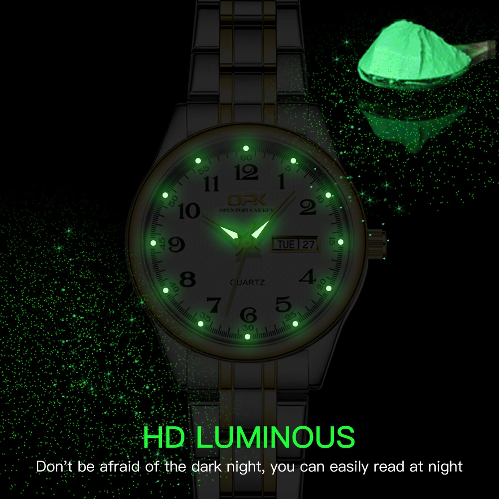 OPK 8110 женские роскошные кварцевые наручные часы водостойкие ударопрочные со