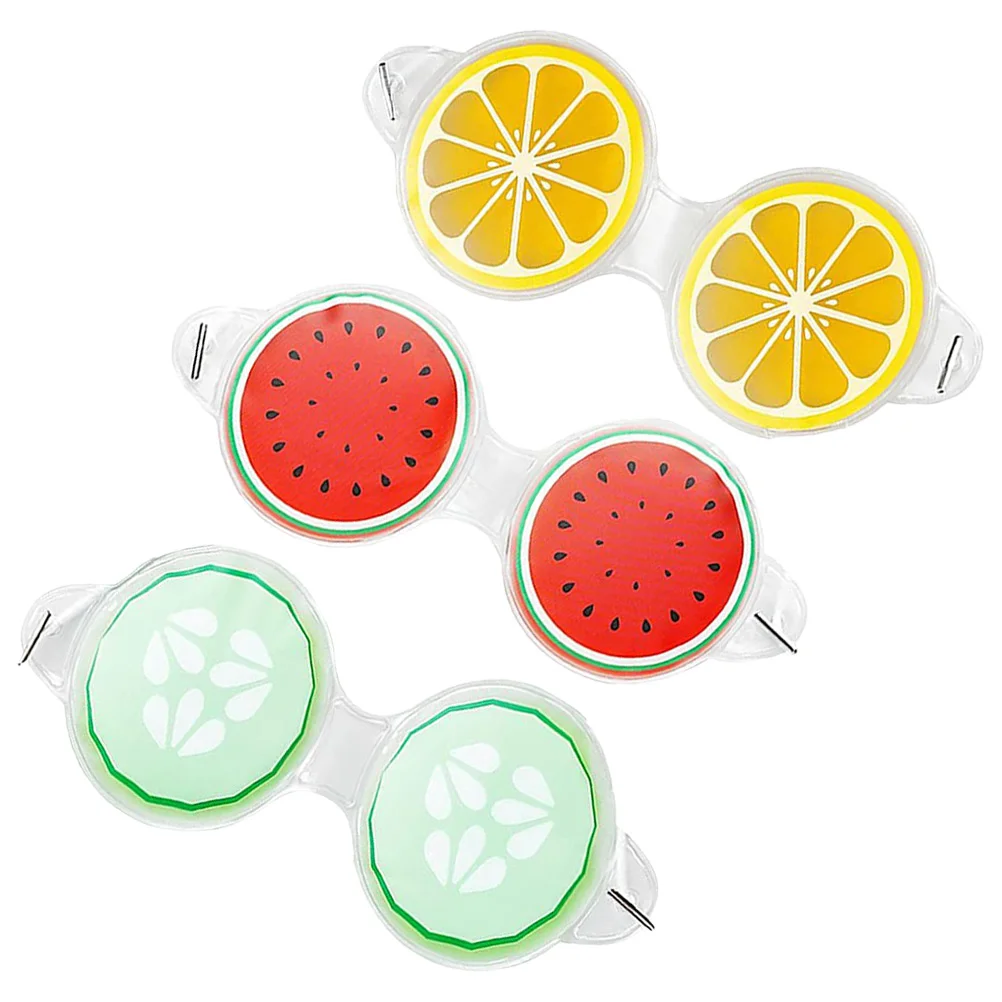 

3Pcs Reusable Cooling Eye Pads Cold Therapy Eye Pads Portable Eye Caring Tools