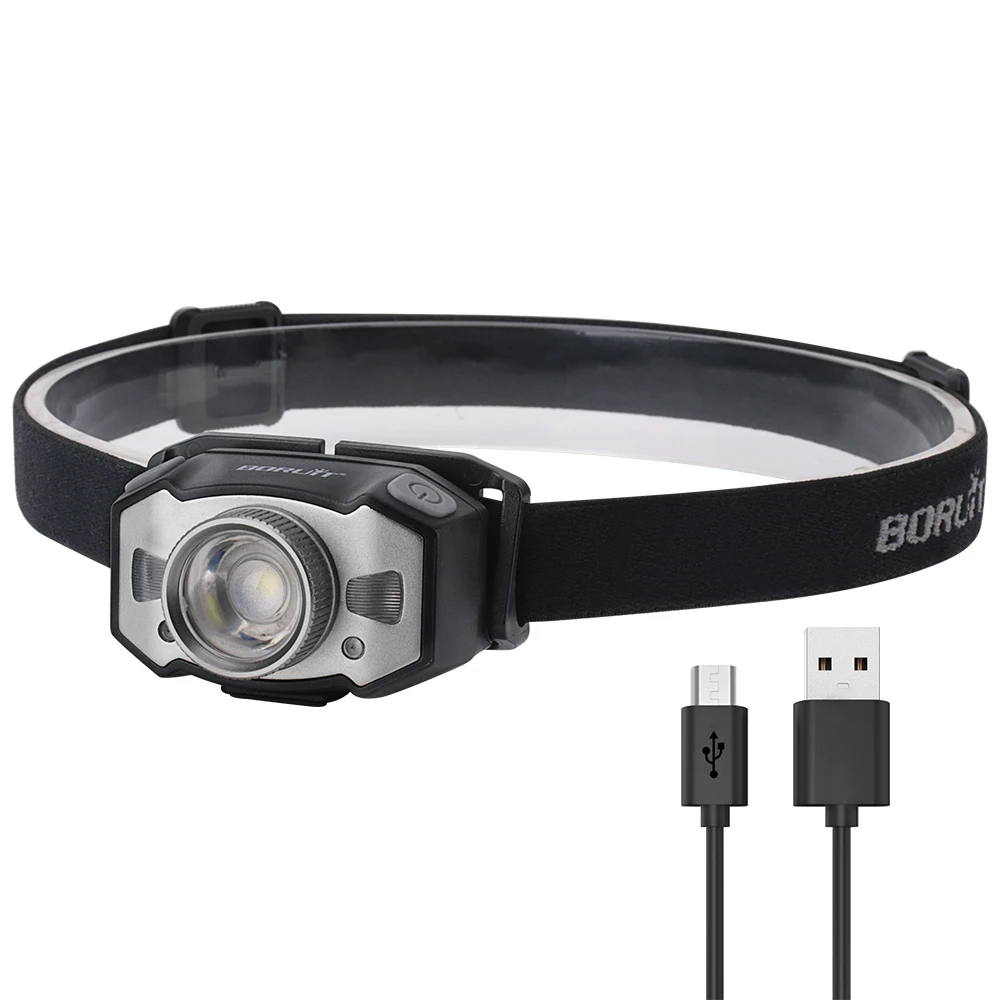 

BORUIT B33 красный налобный фонарь