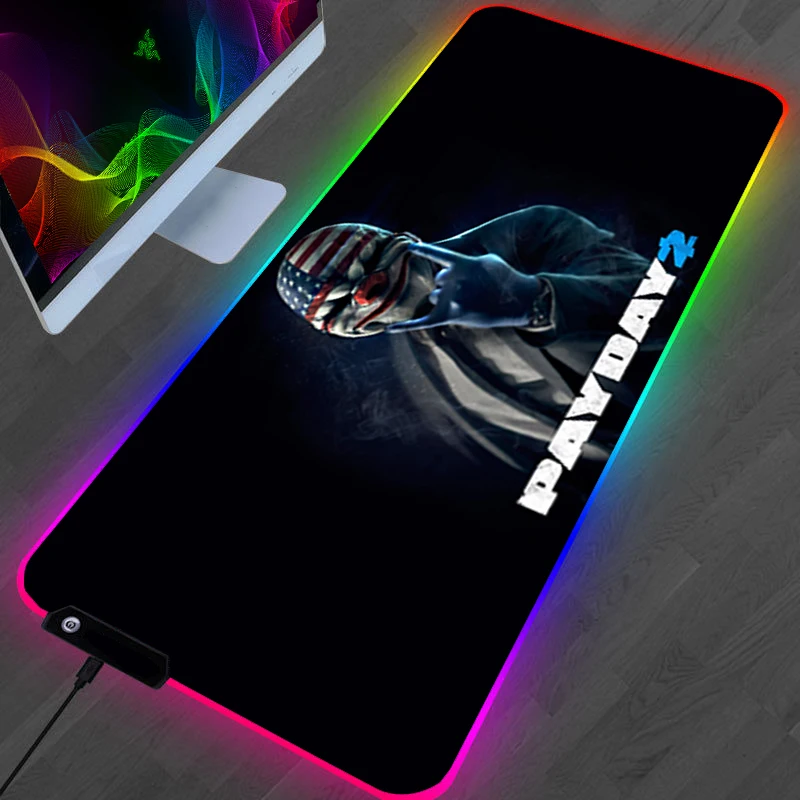 

Mousepad Rgb Mouse Carpet Pad Largo Carpets Mausepad Keyboard Anime Mats Gaming Computer Payday Ped Gamer With Backlight Note Xl