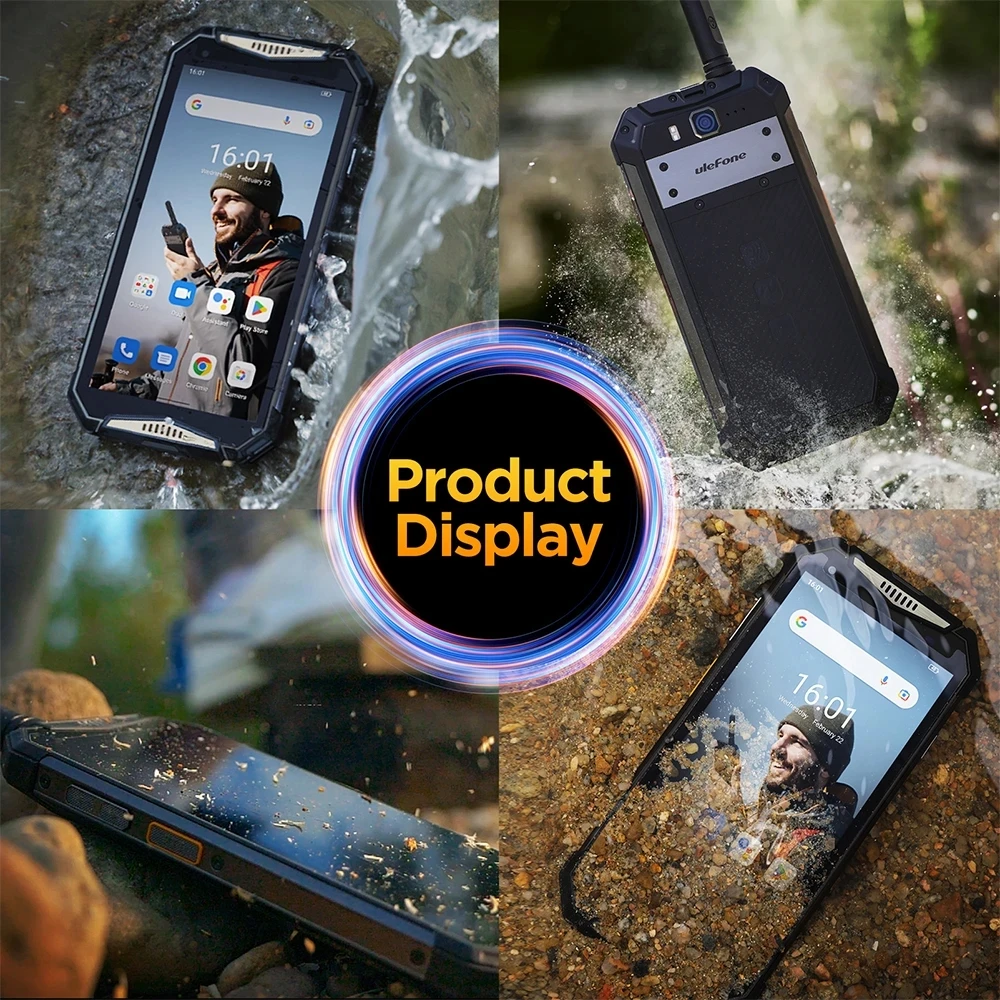 Ulefone Armor 20WT DMR Walkie-Talkie Smartphone Rugged Waterproof 10850mAh Mobile Phones 20GB+256GB Android Phone