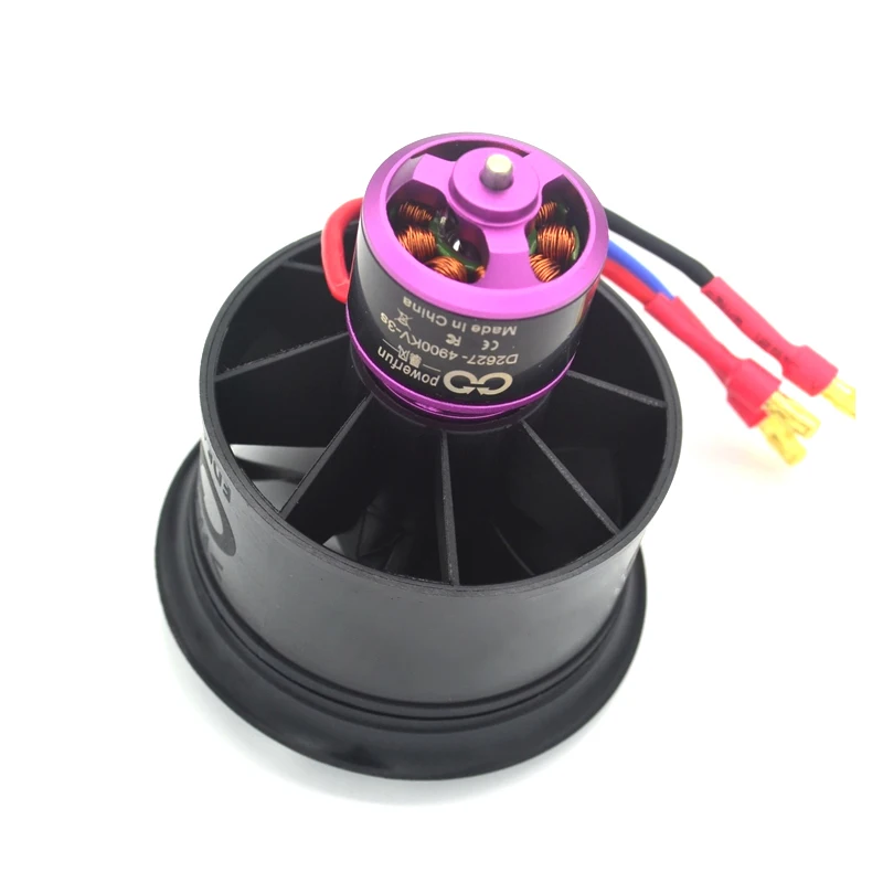 Фото APISQUEEN 50 мм EDF 4S 4300KV 950 г тяга, 11 лопастей, электрический импеллер для авиамоделей, реактивных двигателей №3