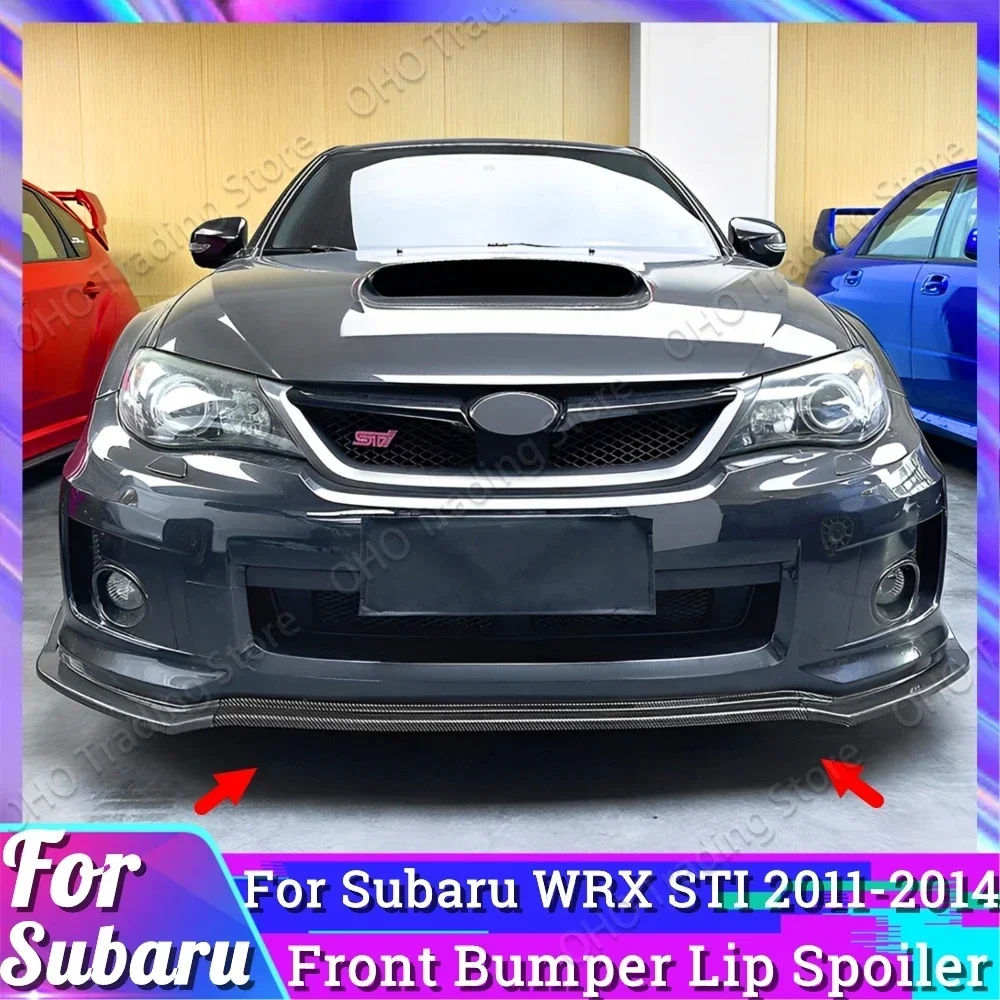 Сплиттер-диффузор для переднего бампера Subaru WRX STI 2011 2012 2013 2014