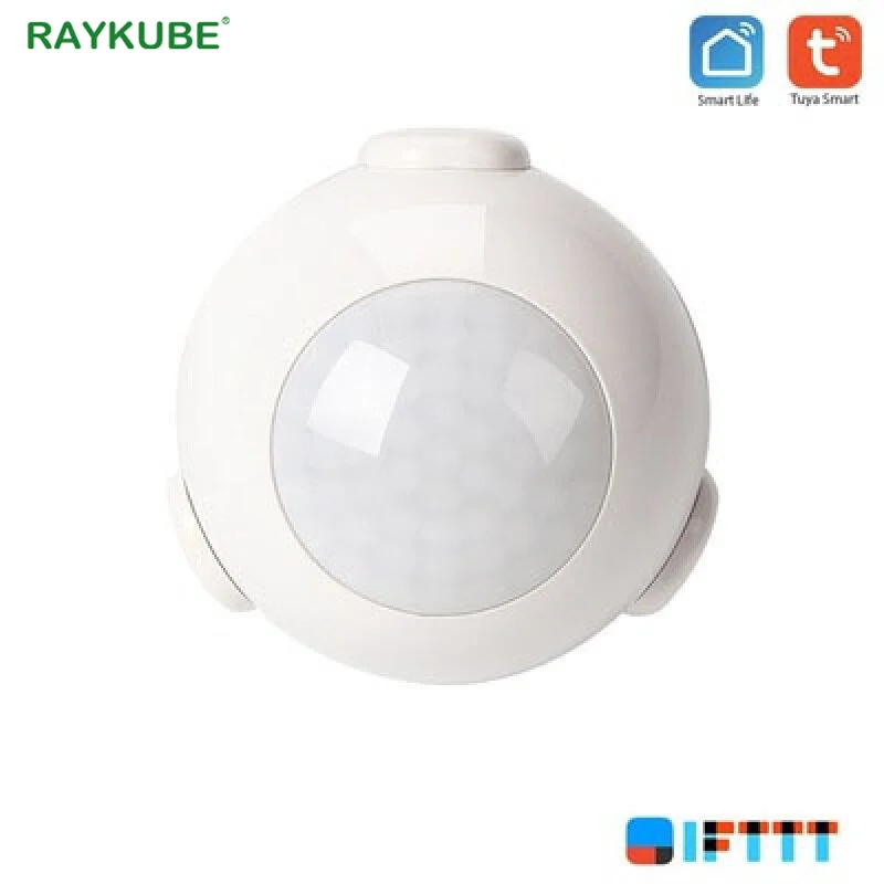 

RAYKUBE Smart WiFi Tuya PIR Motion Sensor Detector Home Alarm System work For Smart Home Automation and App Notification Alerts