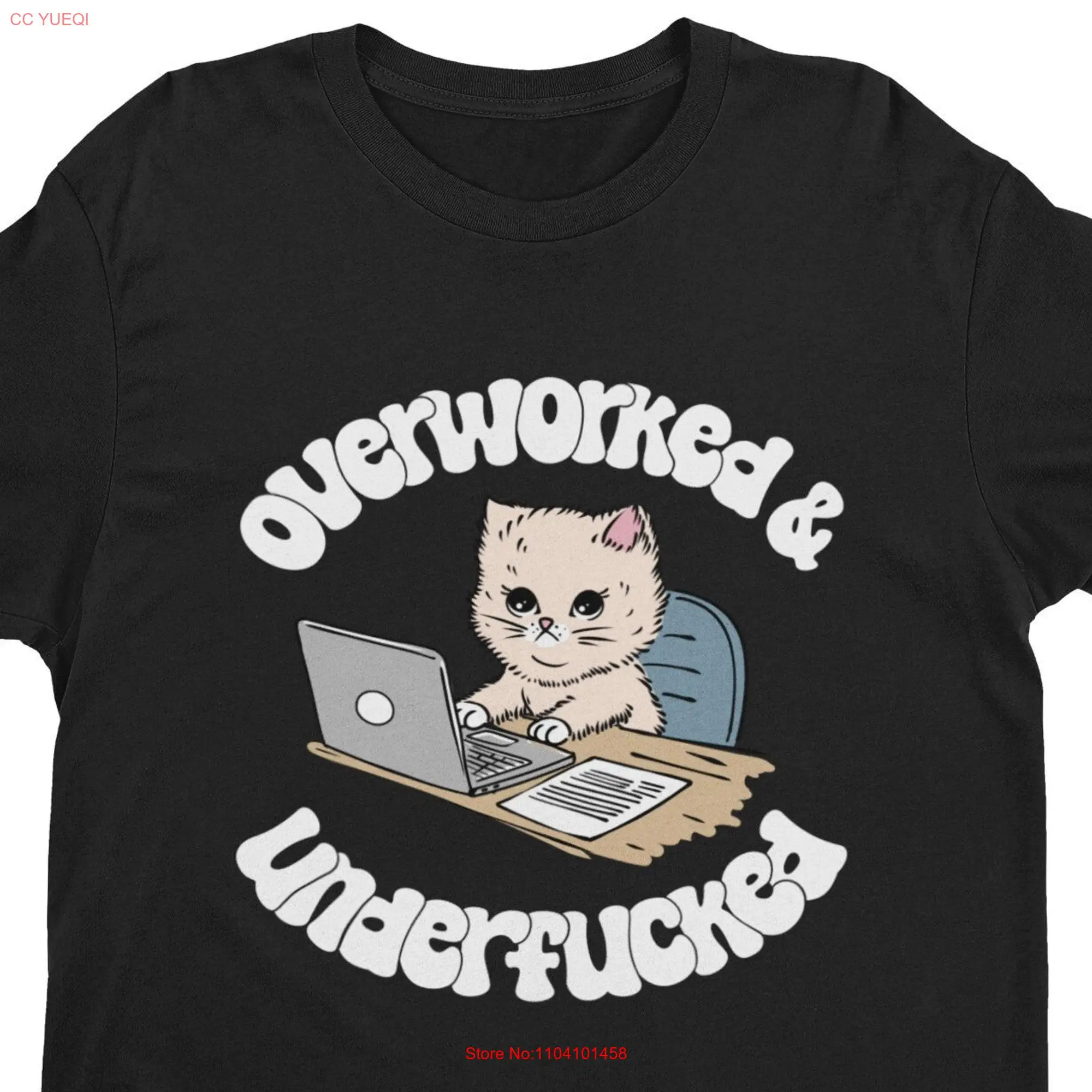 Забавная футболка с перегруженным напылением длинным или коротким рукавом