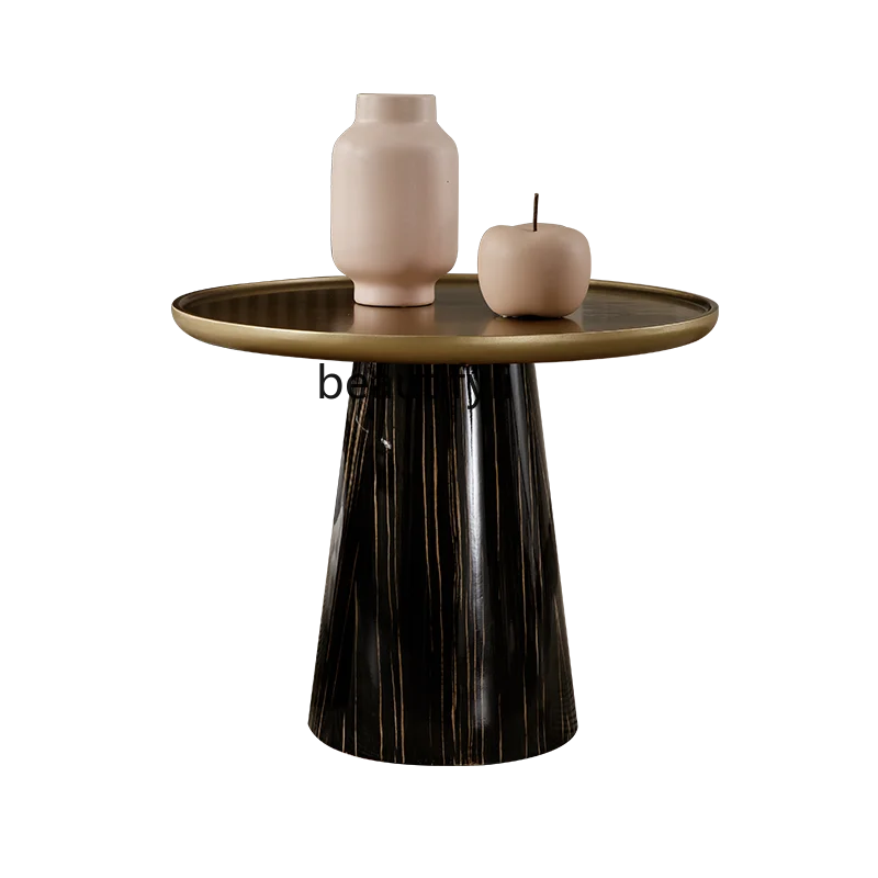 

zqItalian Minimalist Side Table Designer Circle and Creative Simple Modern Living Room Corner Table