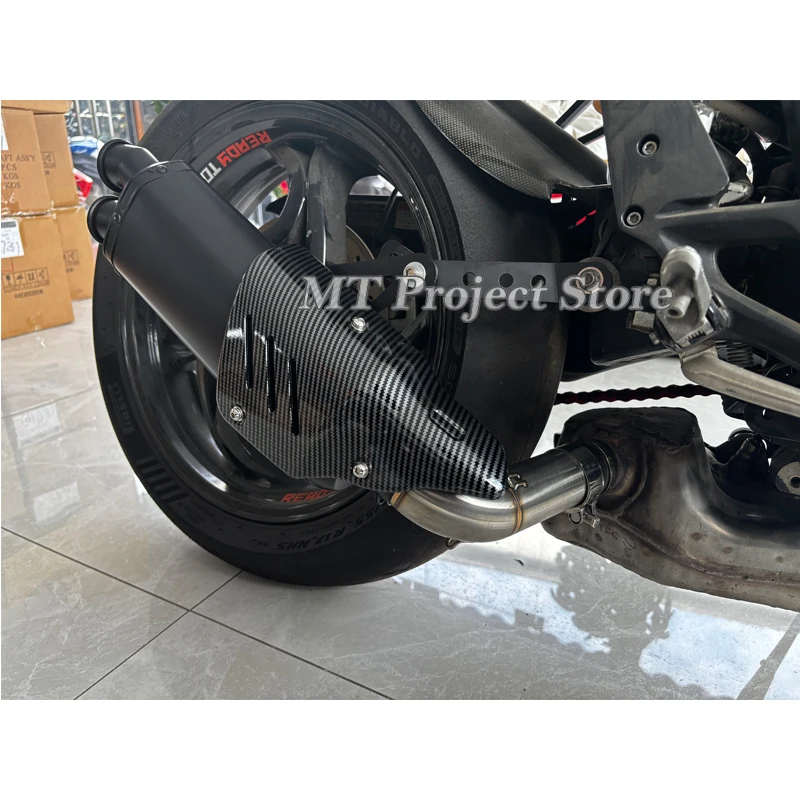 Фото Насадка для мотоцикла HONDA CB1000R CB1000 R 2008 - 2016, выхлопная система, средняя соединительная труба 51 мм с крышкой глушителя. №2