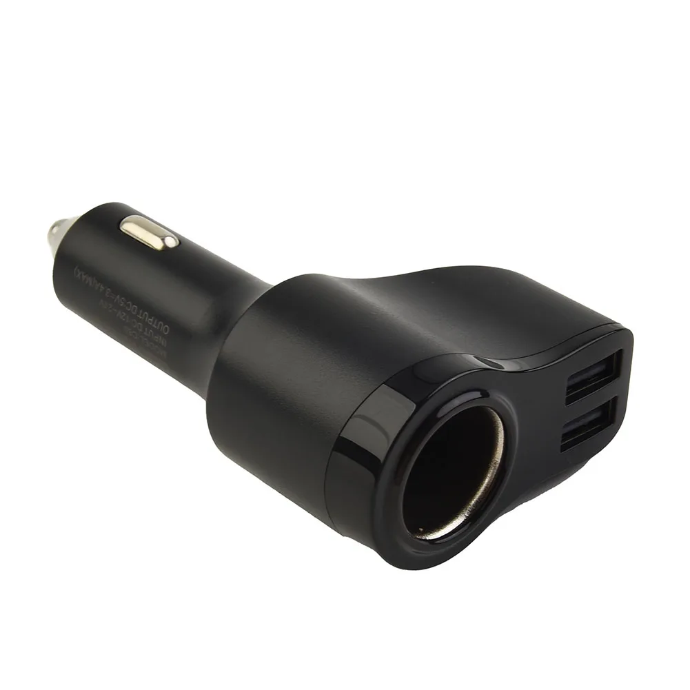 

Автомобильное зарядное устройство для прикуривателя, адаптер USB для смартфона, двойное зарядное устройство USB, розетка 12-24 В
