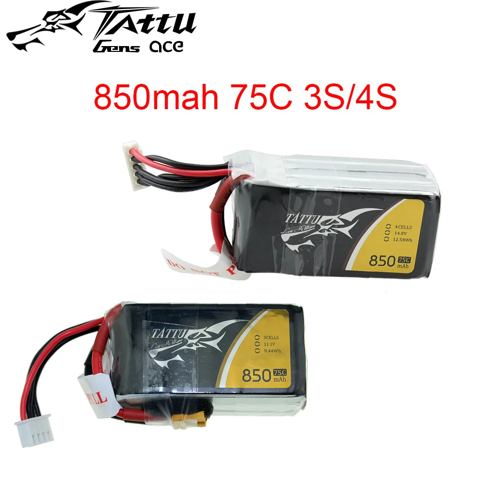 Tattu LiPo Battery Pack 1S 2S 3S 4S 220 450 650 850 1300 1550 1800 2500mAh 45C 75C 95C XT30 XT60 Plug for RC FPV Racing Drone images - 6