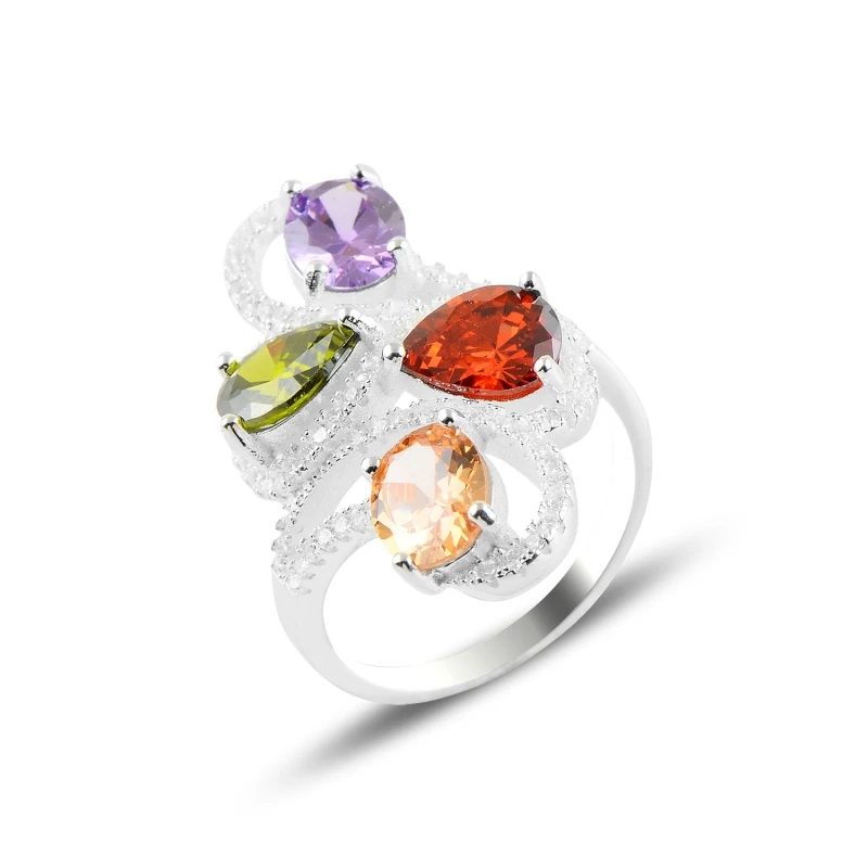 

Silver 925 Sterling Zircon Stone Ring