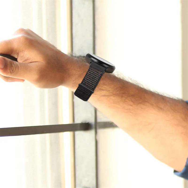 Ремешок нейлоновый для Amazfit GTS4/2/3/3pro/2e/GTS2 Mini/GTR 4 42-47 мм/GTR2/2e/stratos браслет часов bip 20 мм