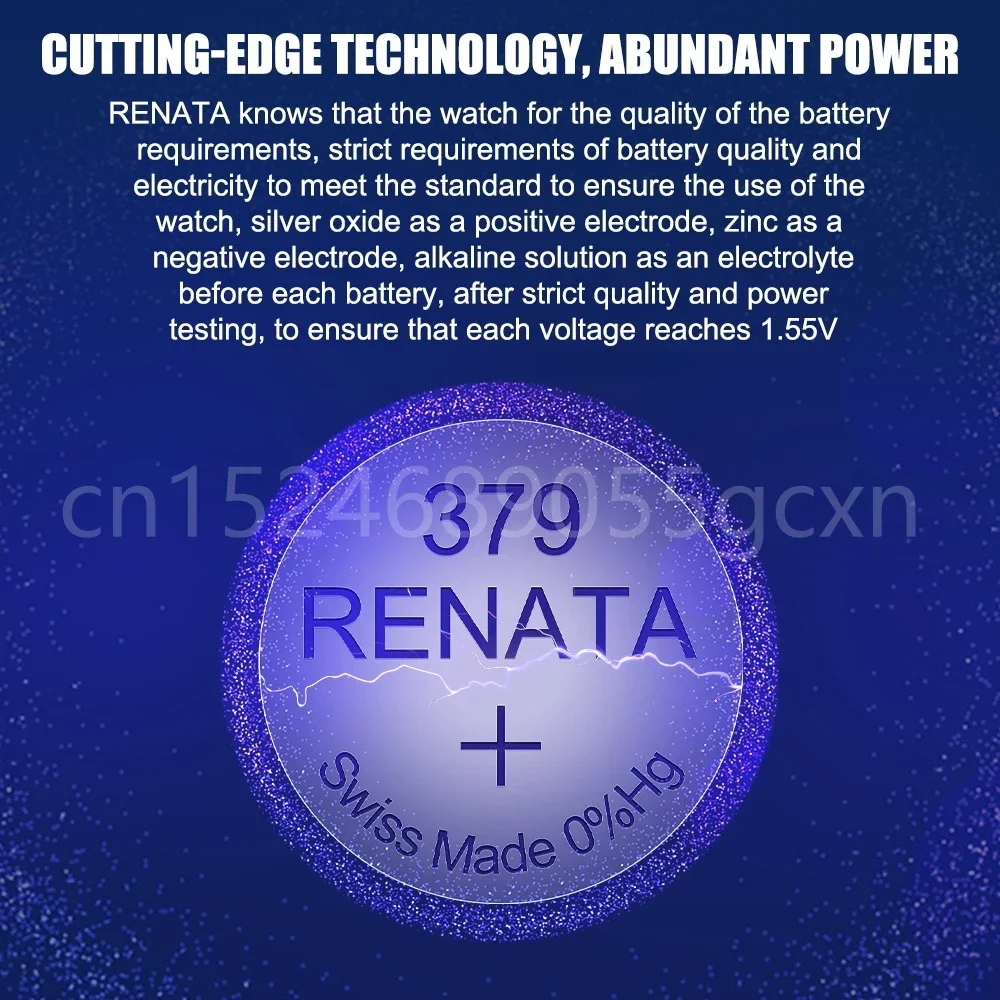 Renata 379 SR521SW AG0 D379 SR63 V379 1 55 В оксид серебра батарея для часов игрушечной камеры