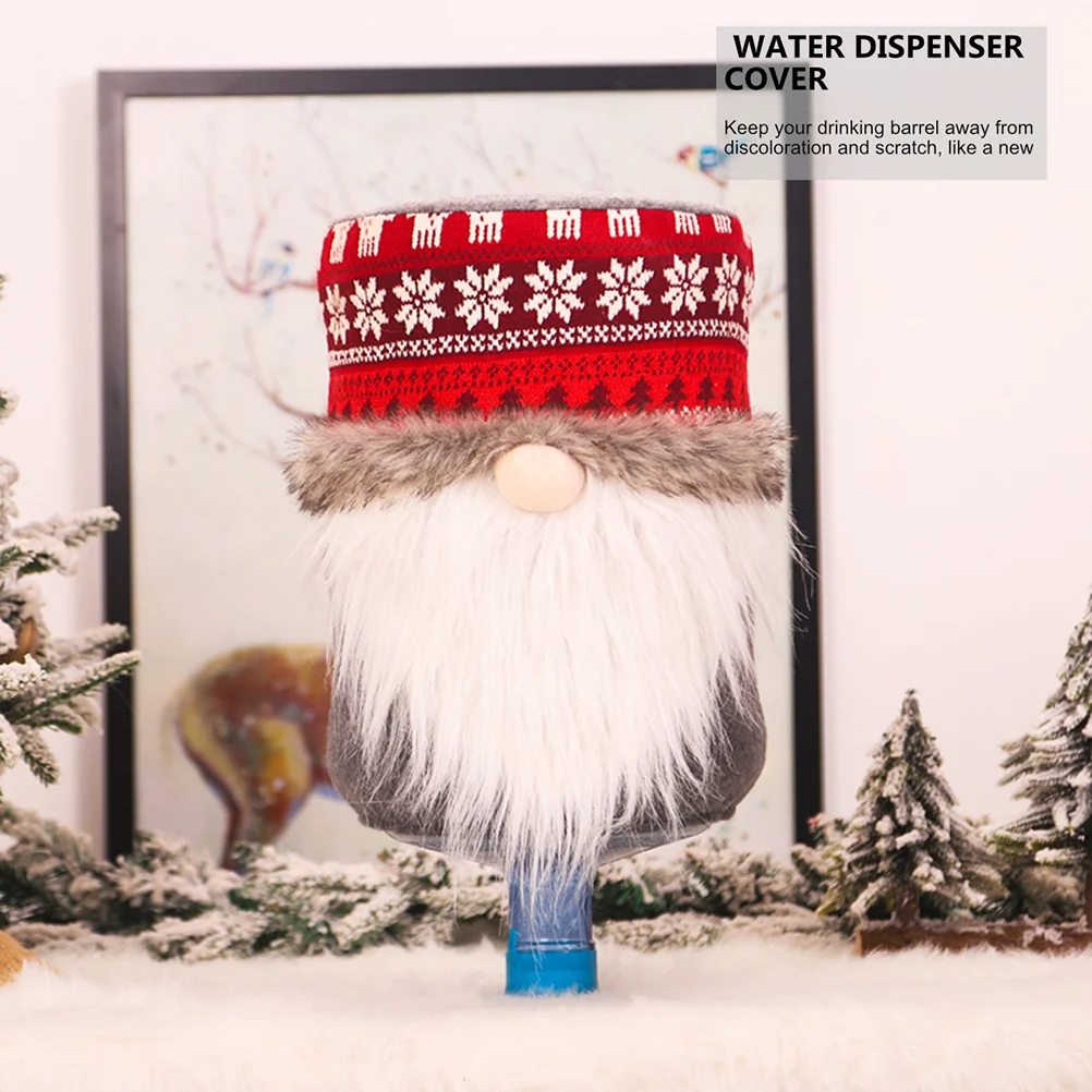 

Bucket Swedish Christmas Decorations Water Dispenser Dust Nordic Sleeve Cloth Elder Drinking Machine Dustproof