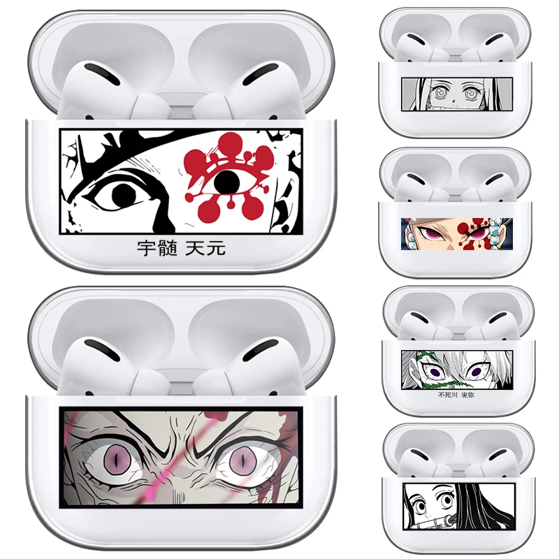 

Чехол для наушников Airpods Pro 3 2 1 Tanjirou Zenitsu Nezuko Inosuke