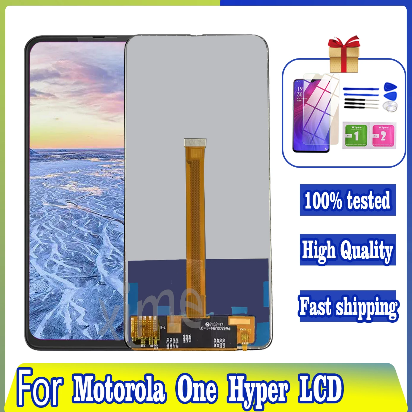 ЖК-дисплей для Motorola Moto One Hyper XT2027, ЖК-дисплей, сенсорный экран, дигитайзер для MOTO OneHyper XT2027-1-2-3, ЖК-дисплей, Запасная часть