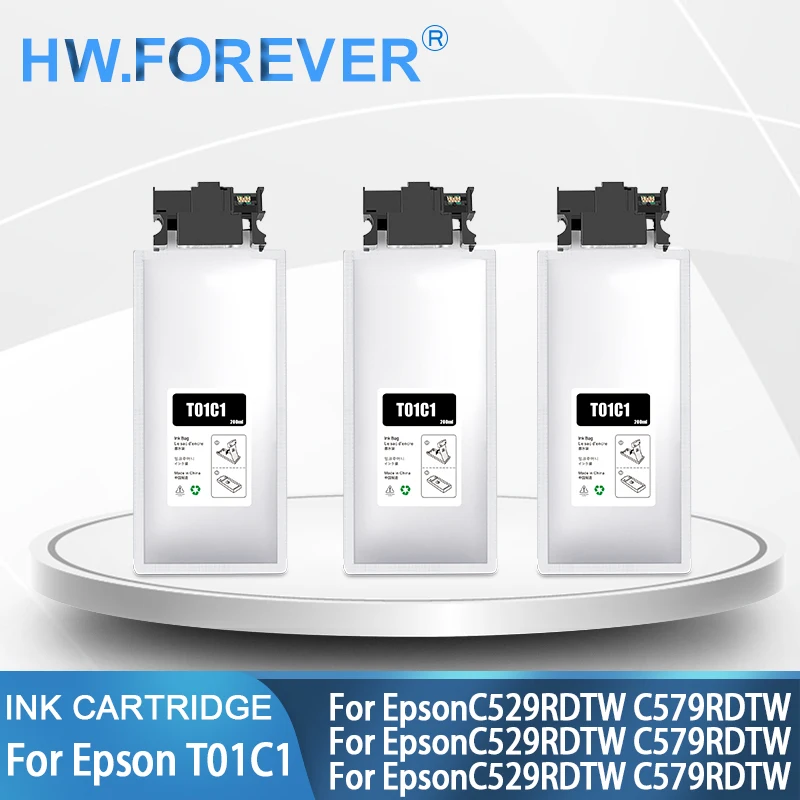 Для Epson T01C1 T01D1 T01C2 Совместимый картридж с чернилами полный для принтера C529RDTW C579RDTW