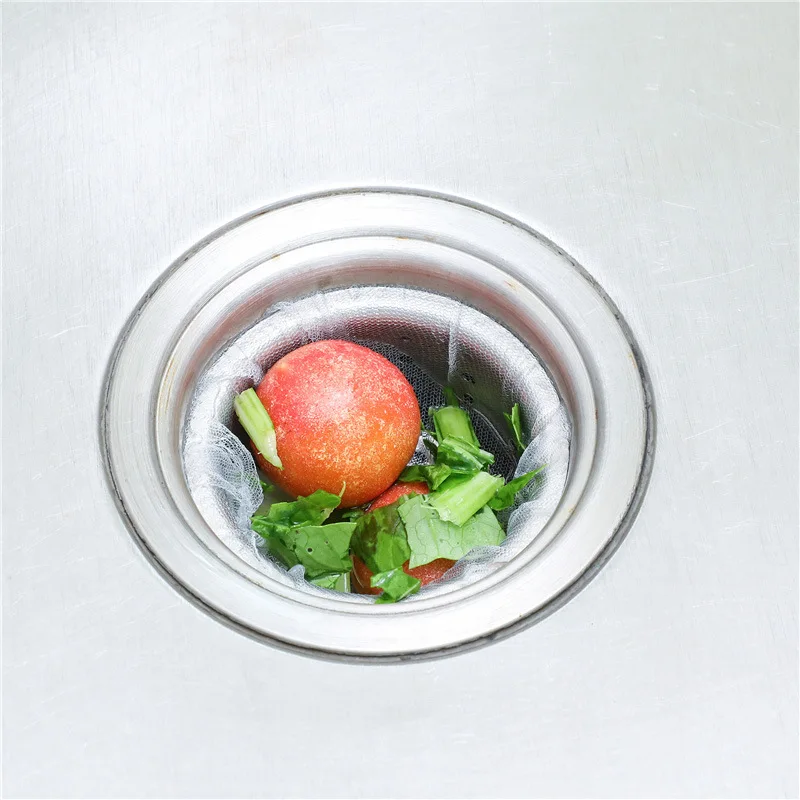 Мешок для мусора с фильтр отходов кухни 100 шт. мешок защиты от засорения воды | Дом