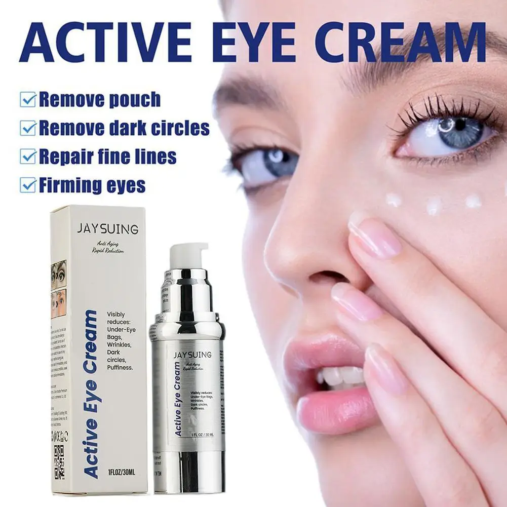 

30ml Eye Cream Anti Wrinkle Reduce Eye Bag Dark Circles Coconut Viatamin Protein Acid Ceramide E Oil Retinol Hyalunronic Peptide