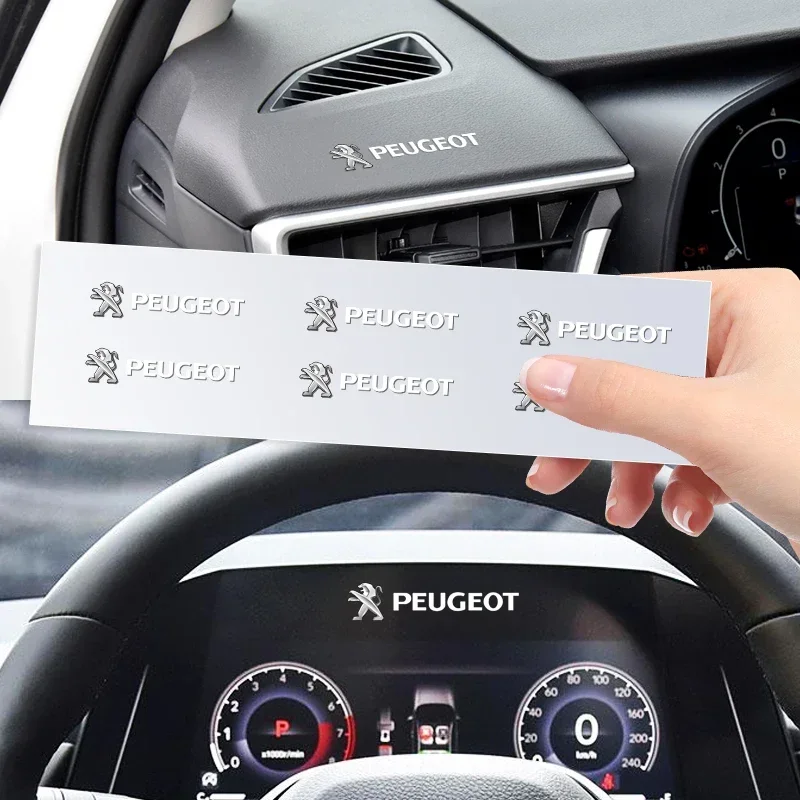 Новая наклейка на кнопку подъема окна автомобиля эмблемы руль для Peugeot 206 307 308 3008