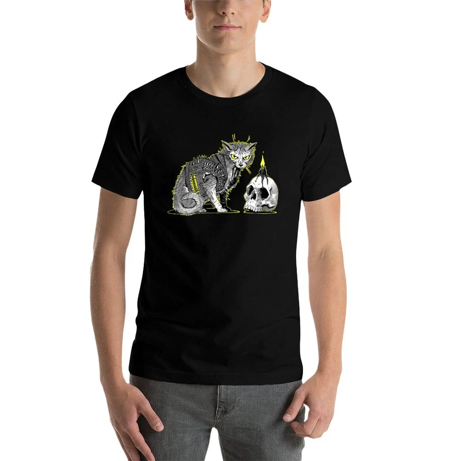 Фото anime cotton man cotton shirt tshirt Metal T-Shirt Death Lykoi tshirt t 100% №4