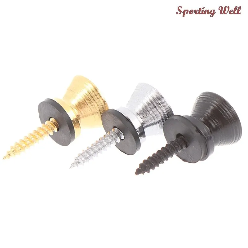 

1pc Guitar Strap Lock Locking Pegs Pin Metal End Strap Button For Guitar Classical Electric Bass Guitar Ukulele Guitarra Part