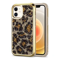 case for iphone 13 12 11 pro max protection cover cases for iphone x xr xs max 7 8 plus luxury bling glitter leopard coque funda