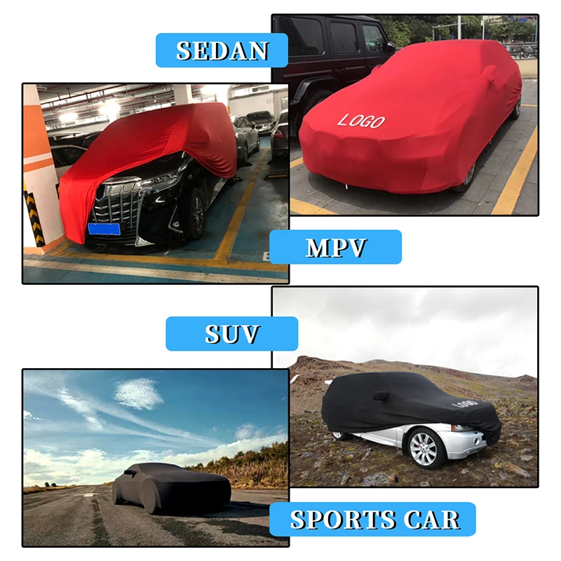 Универсальный тянущийся автомобильный чехол пылезащитный устойчивый к
