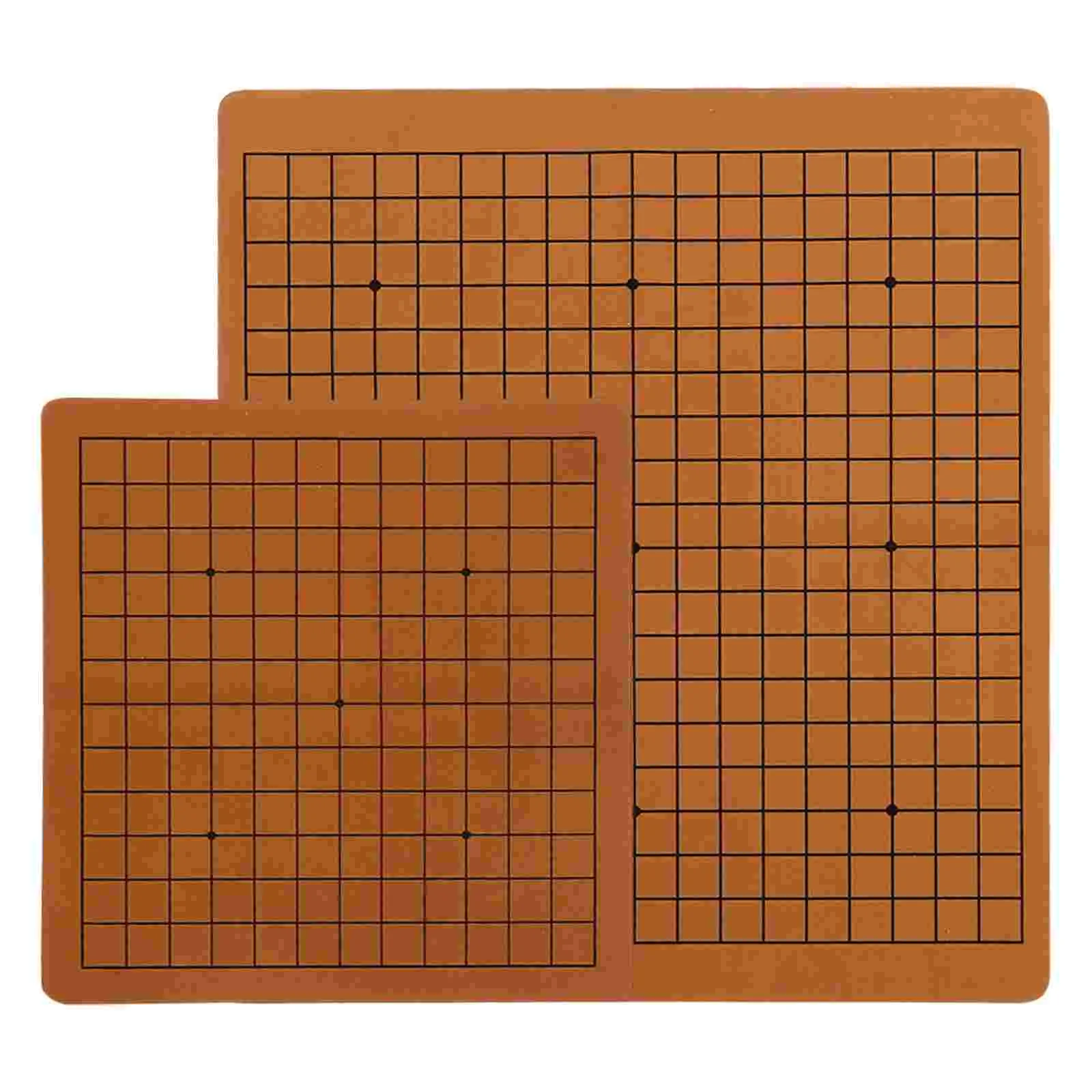 

2 Pcs Portable Chess Board Go Children Funny Chessboard Folding Game Kids Travel