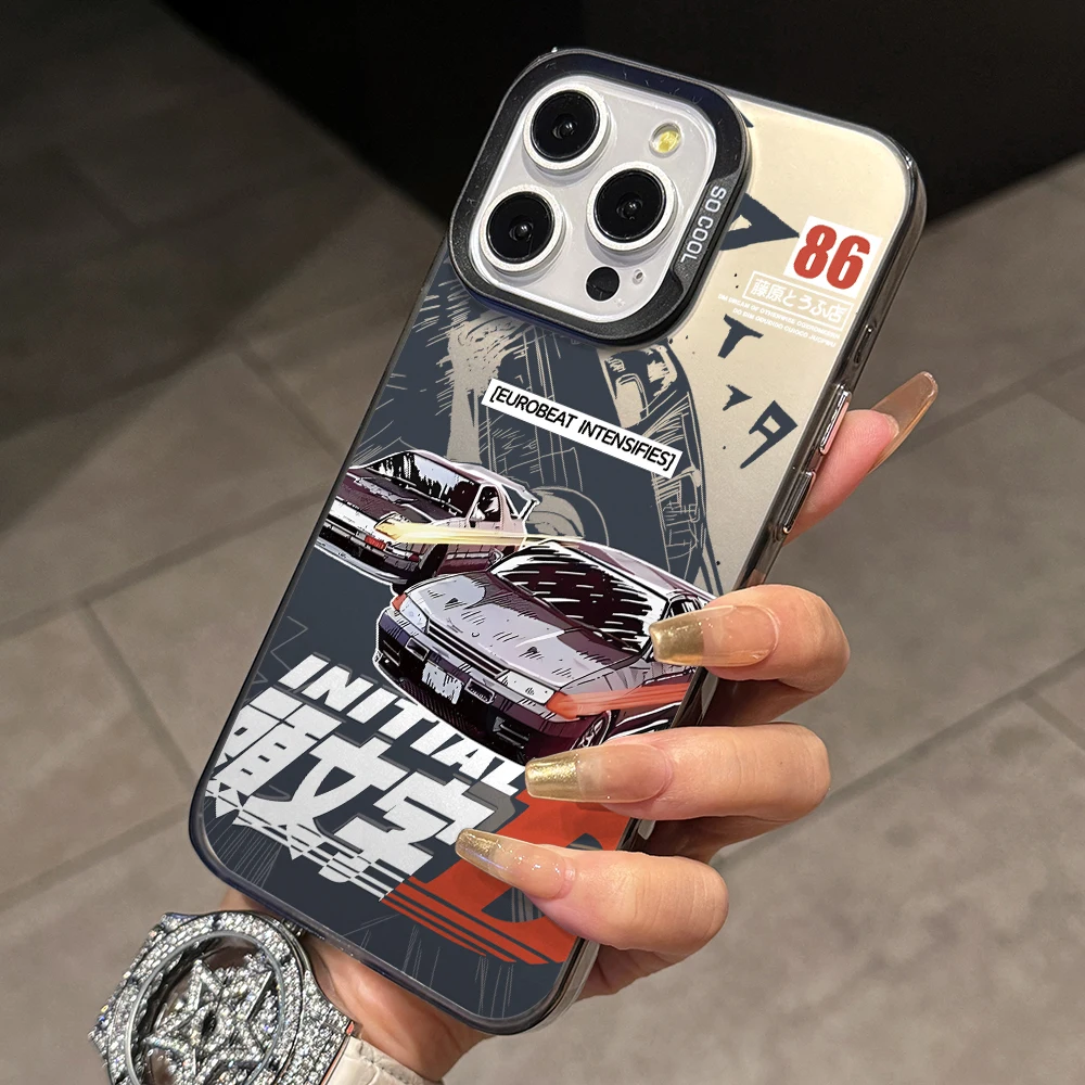 Чехол для телефона с изображением аниме Initial D Oppo Realme C75 C65 C63 C55 C53 C35 C33 C20 13 12 11 10 9 8 7 i