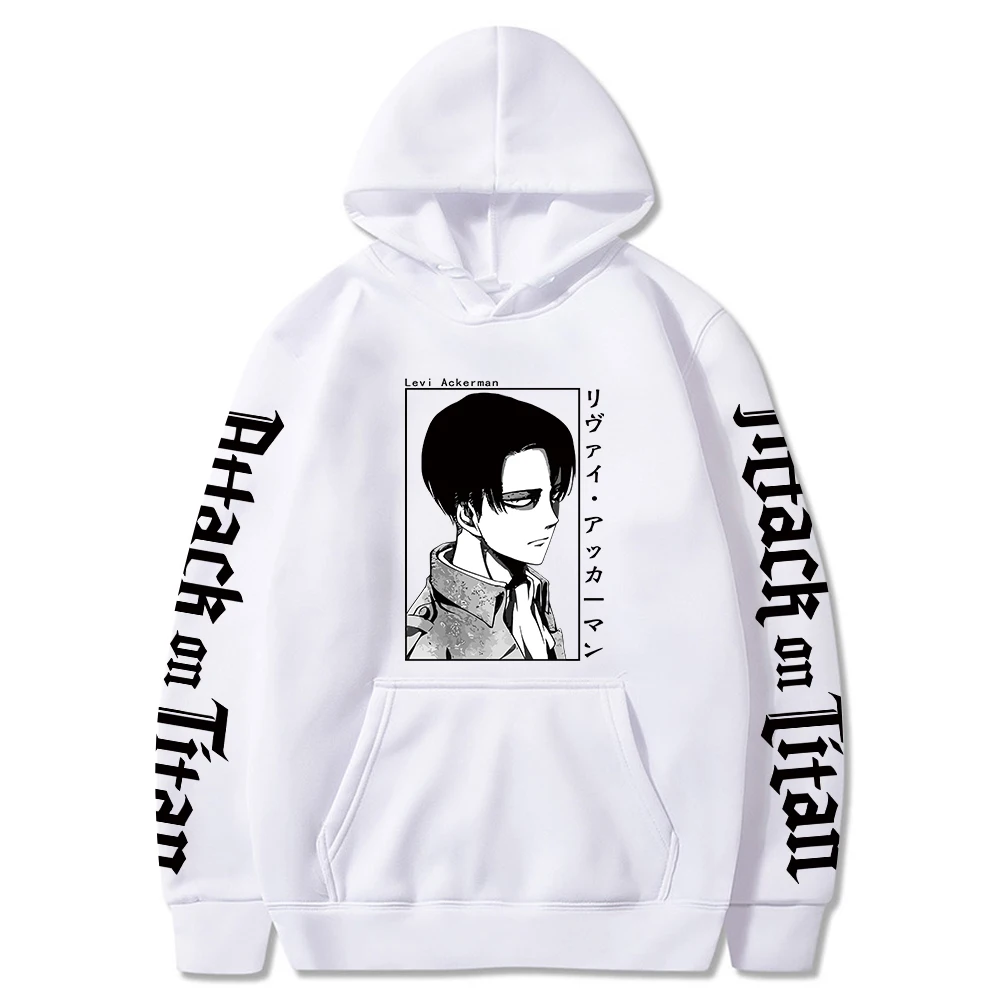 

Новинка 2022, мужские толстовки с капюшоном из аниме «атака на Титанов» rivai · Ackerman, мультяшная верхняя одежда, Осенний пуловер в стиле панк, хип...
