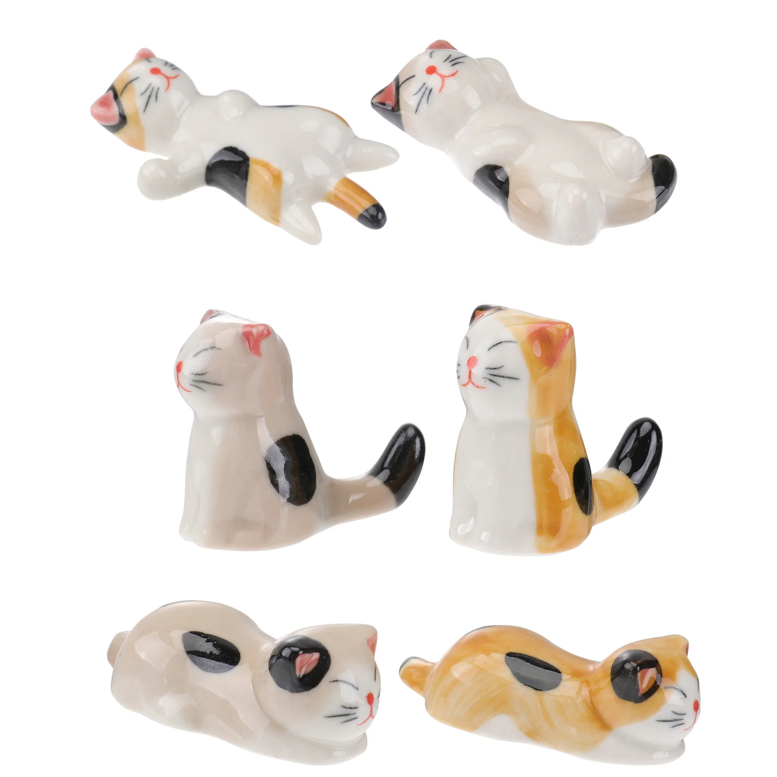 

Rest Chopsticks Holder Chopstick Cat Stand Spoon Ceramic Dinner Lucky Japanese Rests Spoons Fork Pillow Forks Rack Kitchen