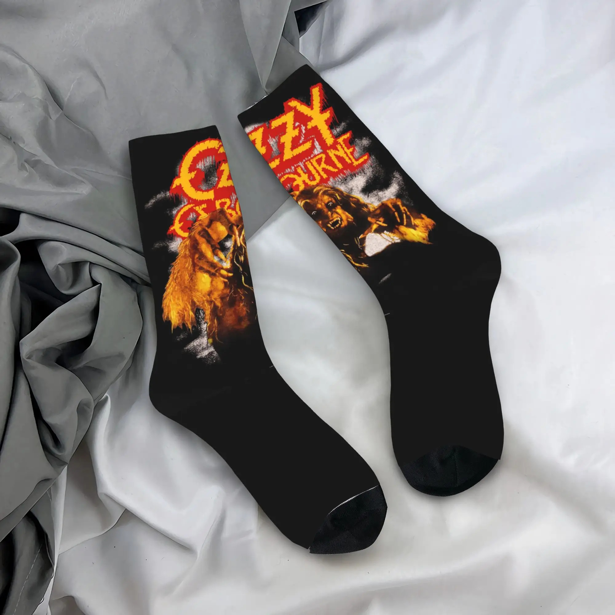 Фото Мужские носки Custom Prince Of Darkness Ozzy Osbourne, забавные носки унисекс с 3D-принтом, носки для рок-группы в стиле хэви-метал, носки для рокеров №1